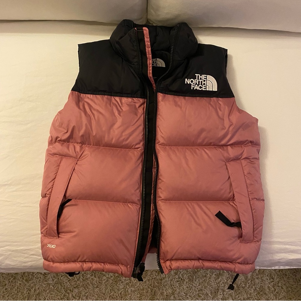 The North Face Pink and Black Puffer Vest